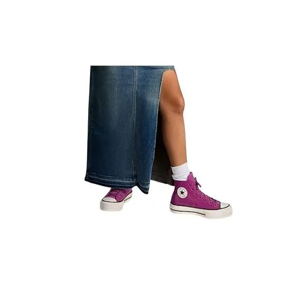 NEW Womens Converse Chuck Taylor All Star Hi Lift Platform Violet A11143C Size 7 - Picture 6 of 7